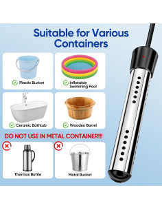 Ducha Portátil Yimserk YS-WH01CSGY 6000mAh 2000W Calentador 2