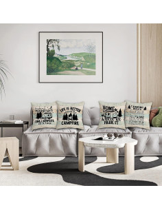 Fundas de Cojín Decorativas HUYAW 45x45 cm Juego de 4 2