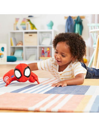 Juguete de Peluche Interactivo Spidey Marvel + Pilas Duracell AA