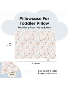 Funda de Almohada para Niños KeaBabies 33x46 cm Algodón Orgánico 2