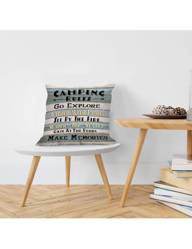 Funda de Cojín Cuadrada Vintage Huester 45.72cm Camping