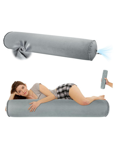 Almohada Corporal Inflable EULANT 120cm Gris para Adultos