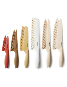 Juego de Cuchillos de Cocina CAROTE 12 Piezas Acero Inoxidable