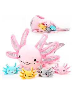 Conjunto de Peluches Axolotl Aoriher 5 Pcs Rosa 60 cm