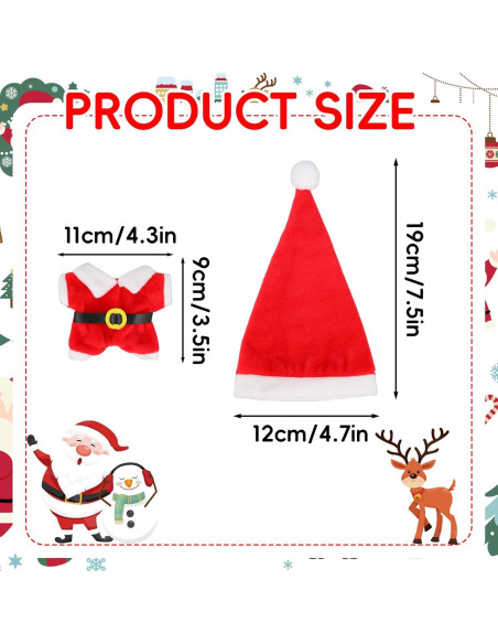 Conjunto de Ropa para Muñecas 17cm Santa Claus Fukaisu