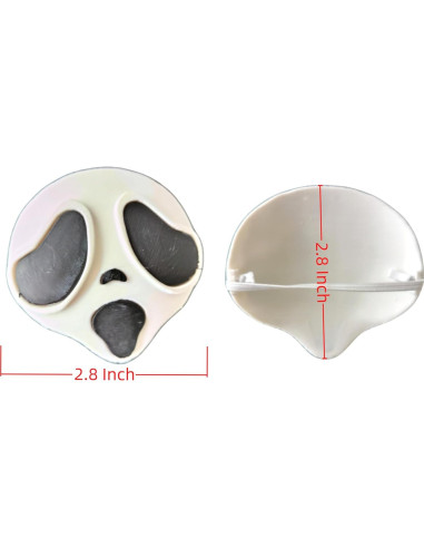 2 Piezas Máscaras de Muñeca JRELECS 17cm Accesorios DIY