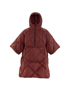 Poncho Honcho de Plumas Therm-a-Rest Unisex Burdeos 539g