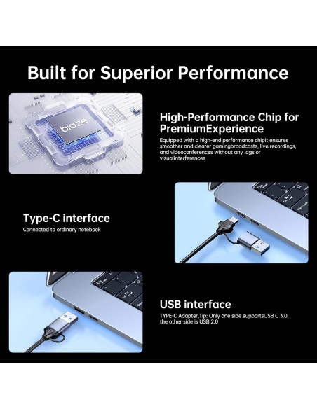Tarjeta de Captura de Video Biaze 4K HDMI a USB 1080P 30FPS