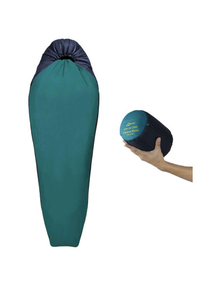 Saco de Dormir Mummy Litume C066 Teal Profundo 1 Persona