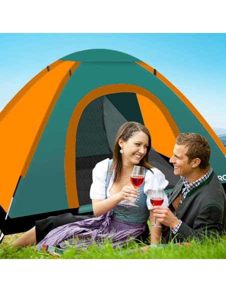 Tienda de Camping URPRO 2 Personas Impermeable 200x120cm Tienda de Camping URPRO 2 Personas Impermeable 200x120cm