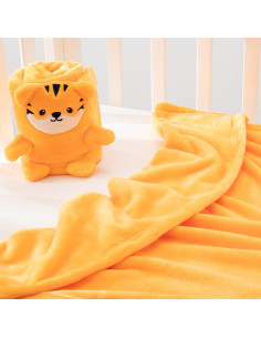 Manta para Bebé Babyhuggle Tigre Dorado 101.6x76.2 cm 2