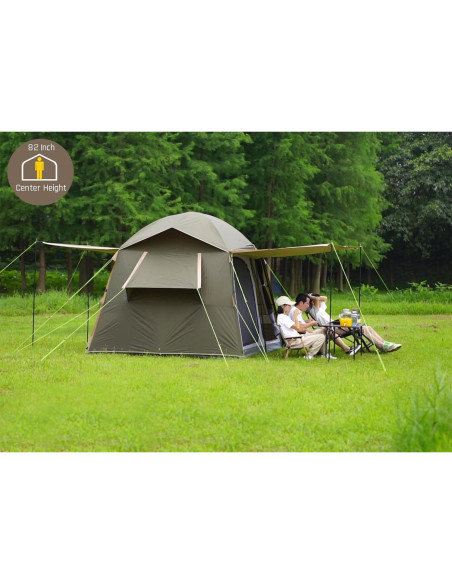 Tienda de Camping Tres Osos L05-6P para 6 Personas Impermeable