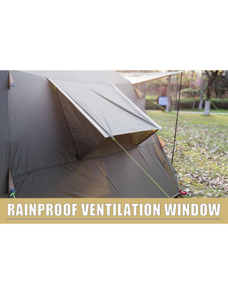 Tienda de Camping Tres Osos L05-6P para 6 Personas Impermeable