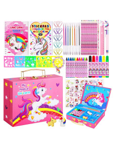 Kit de Dibujo Unicornio Homicozy 66 Piezas para Niñas 4-12 Años