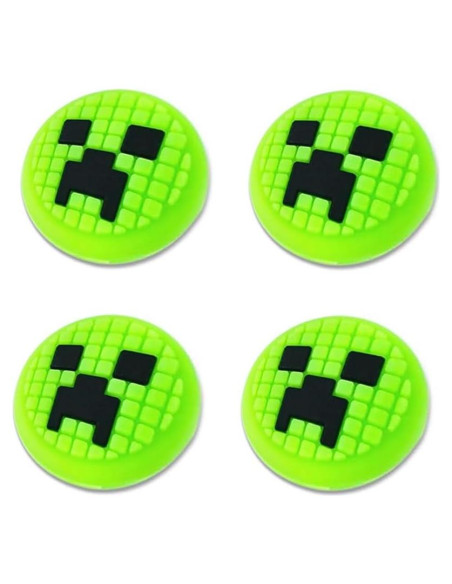Tapas de agarre para pulgar Sunmike - 4 pcs Verde para PS5, PS4, Xbox, Switch Pro Tapas de agarre para pulgar Sunmike - 4 pcs Verde para PS5, PS4, Xbox, Switch Pro