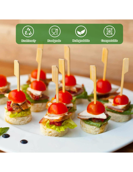 1000 Palillos de Cóctel Mwellewm Rosa y Dorado 11.94 cm