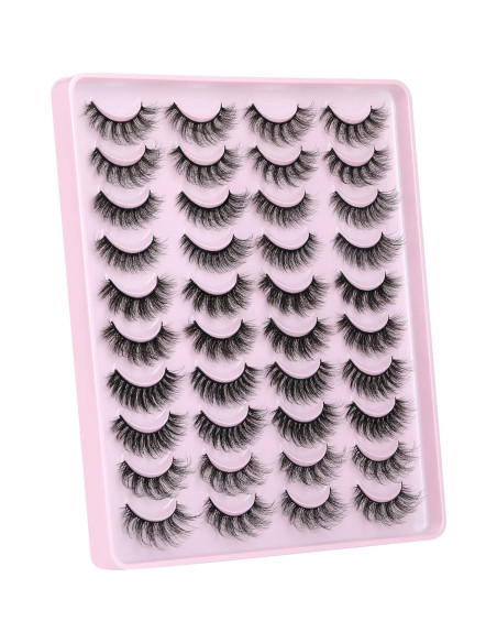 Pestañas Postizas JIMIRE 5D Naturales 14mm-18mm 20 Pares