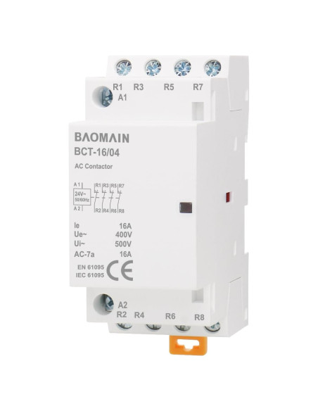 Contactores Modulares Baomain 24V AC 4 Polos 16A BCT-16-04