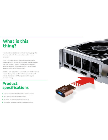 Emulador de Monitor Virtual FUERAN 4K HDMI Dummy Plug 6 Pcs Emulador de Monitor Virtual FUERAN 4K HDMI Dummy Plug 6 Pcs