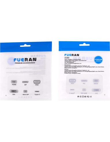 Emulador de Monitor Virtual FUERAN 4K HDMI Dummy Plug 6 Pcs