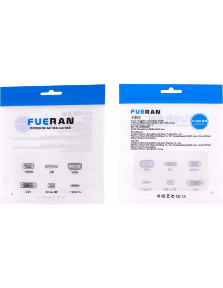 Emulador de Monitor Virtual FUERAN 4K HDMI Dummy Plug 6 Pcs Emulador de Monitor Virtual FUERAN 4K HDMI Dummy Plug 6 Pcs