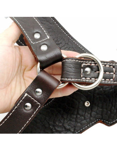 Arnés de Cuero Happierpet Ajustable para Perros Medianos 2