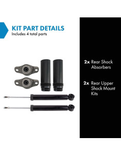 Kit de Suspensión TRQ 4 Piezas para Toyota Corolla y Prius 2