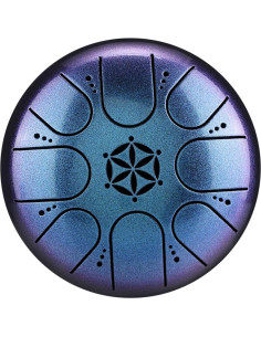 Tambor de Lluvia ILWHE 5" 8 Notas Do Mayor Azul para Jardín 2