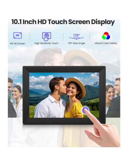 Marco de Fotos Digital WiFi 10.1" Uhale - Pantalla HD 16GB