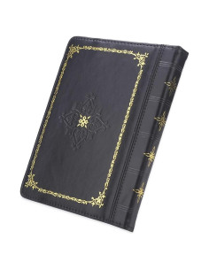 Funda de Cuero PU Estilo Libro Negro para eBook 6"