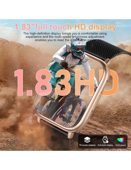 Reloj Inteligente RifePhi para Mujeres 1.83" Fitness IP68