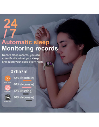 Reloj Inteligente RifePhi para Mujeres 1.83" Fitness IP68