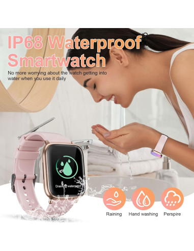 Reloj Inteligente RifePhi para Mujeres 1.83" Fitness IP68