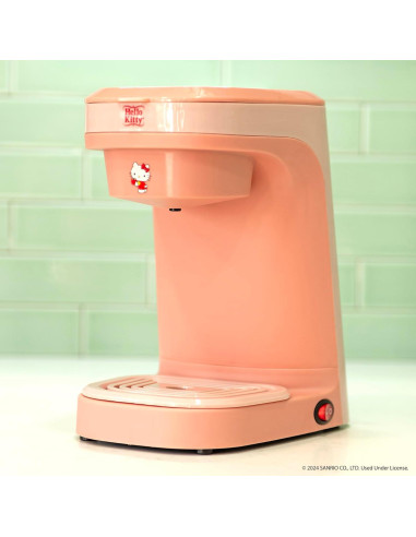 Cafetera de una taza Hello Kitty Uncanny Brands con 2 tazas