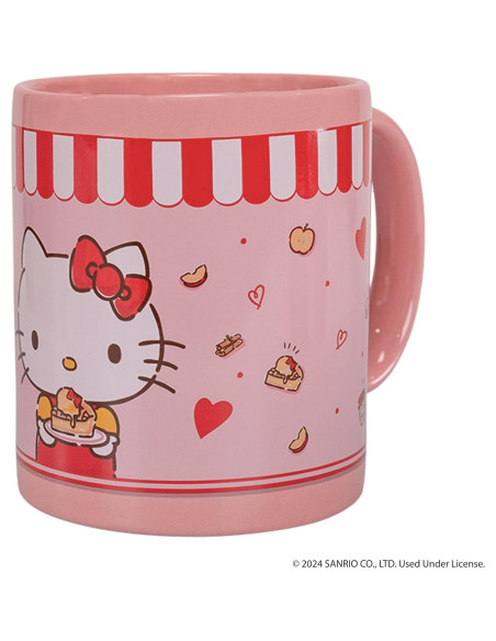 Cafetera de una taza Hello Kitty Uncanny Brands con 2 tazas
