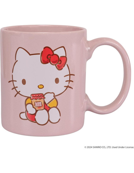 Cafetera de una taza Hello Kitty Uncanny Brands con 2 tazas