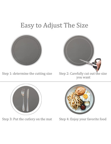 Alfombrilla de Silicona para Microondas KongNai 30 cm Gris