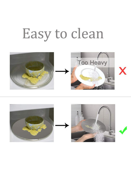 Alfombrilla de Silicona para Microondas KongNai 30 cm Gris