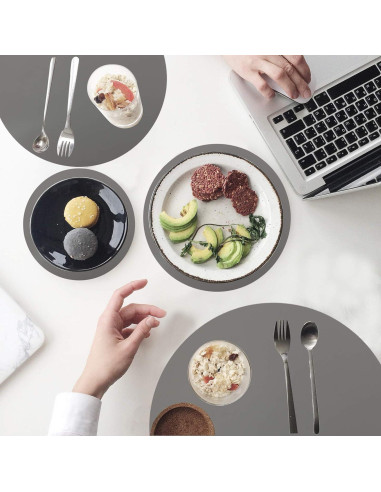 Alfombrilla de Silicona para Microondas KongNai 30 cm Gris