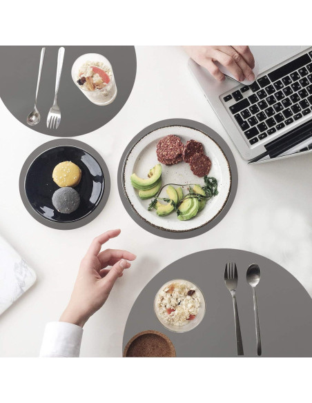 Alfombrilla de Silicona para Microondas KongNai 30 cm Gris