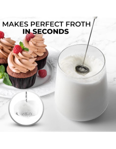 Espumador de Leche Manual Zulay Kitchen Rocío del Océano 2
