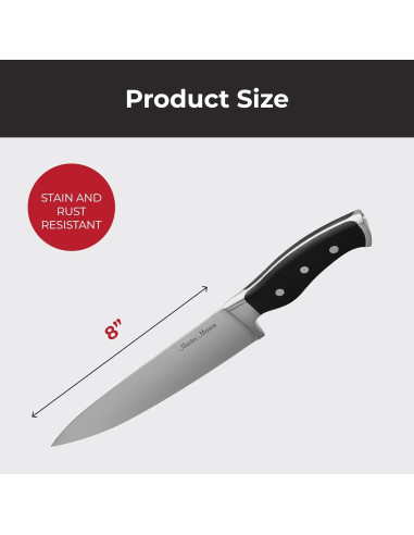 Cuchillo de Chef Master Maison 20.32 cm Acero Inoxidable Afilador
