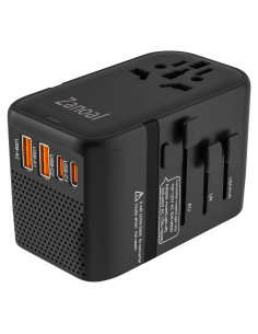 Convertidor de Voltaje Universal Zanoal 220V a 110V con 2 USB