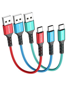 Cable USB C Corto 1ft HOTNOW Trenzado Nylon Carga Rápida