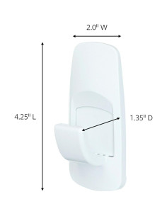 Gancho Jumbo Adhesivo Command Blanco - Soporta 3.4 kg 2