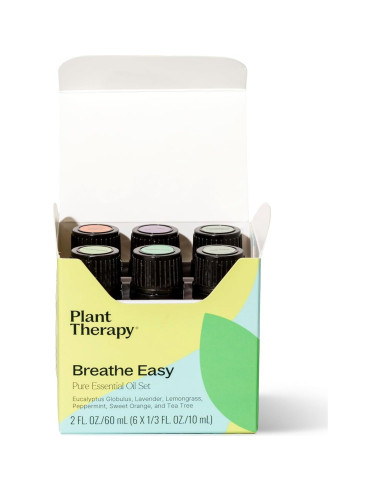 Set de Aceites Esenciales Plant Therapy Breathe Easy 6x10 mL