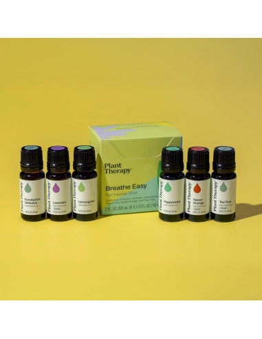 Set de Aceites Esenciales Plant Therapy Breathe Easy 6x10 mL