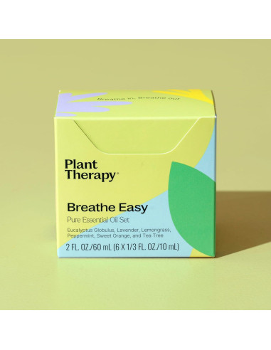 Set de Aceites Esenciales Plant Therapy Breathe Easy 6x10 mL