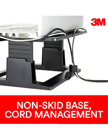 Soporte de Laptop Ajustable 3M LX500, Altura Ergonométrica 10-15 cm