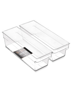 Contenedores de Almacenamiento BINO 2PK Pequeños Transparentes